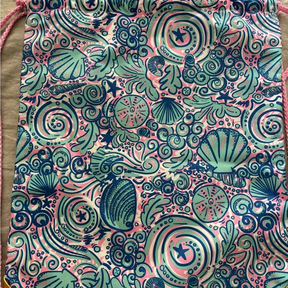 Simply Southern Pink and Blue Seashell Backpack - Picture 9 of 9